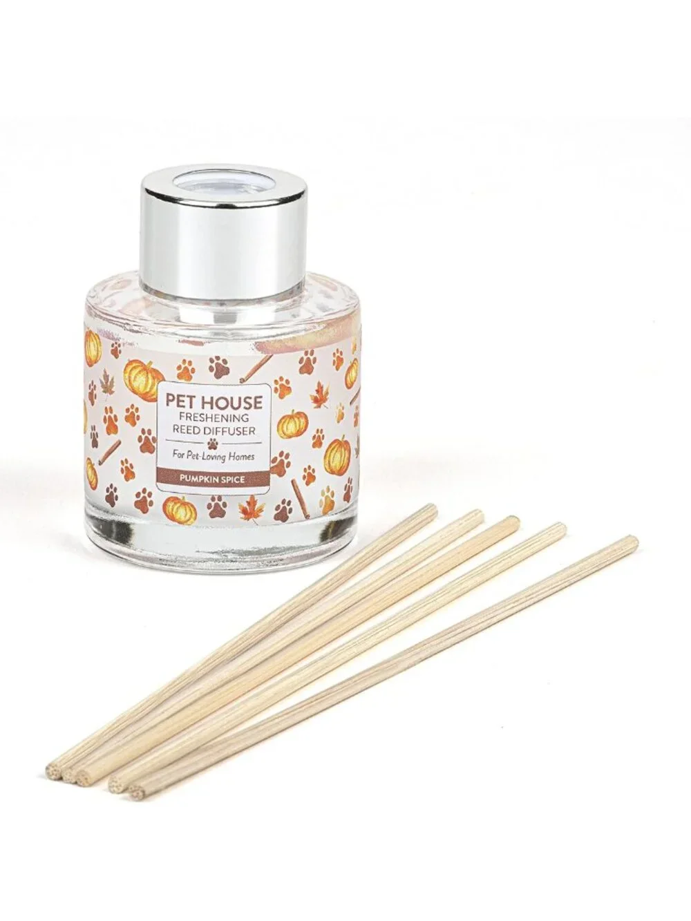 Cozy Pumpkin Spice Reed Diffuser Set for Home Fragrance & Pet-Friendly Freshness